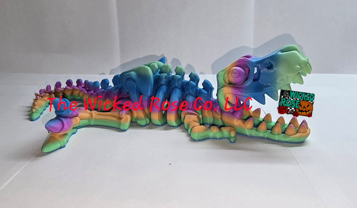 3D Printed Skeleton T-Rex With Bone