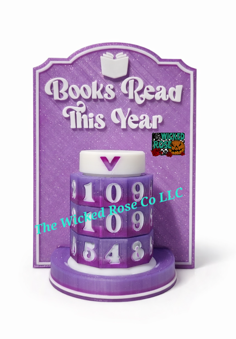 Books Read This Year Twist Counter (Colors Sent At Random)