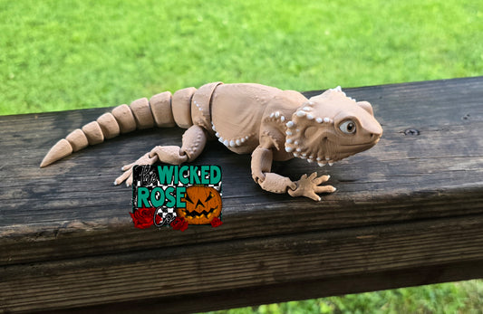 3D Printed Articulated Bearded Dragon