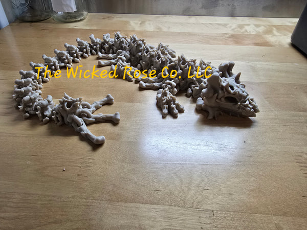 3D Printed Articulated Hollow Bone Dragon