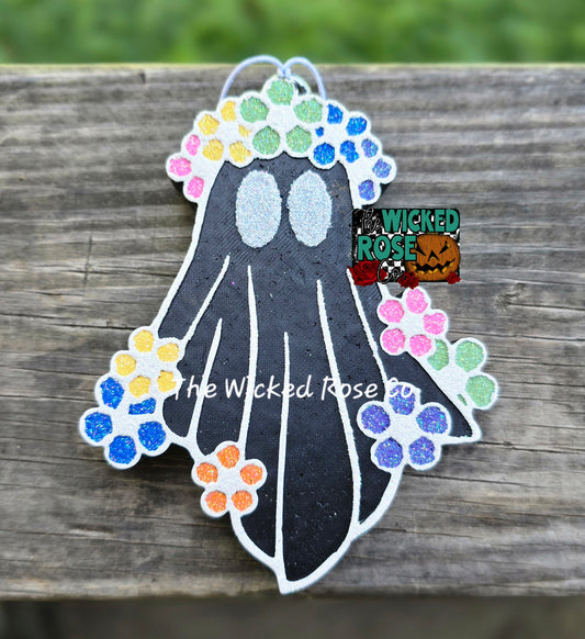 Floral Ghost Car Freshie