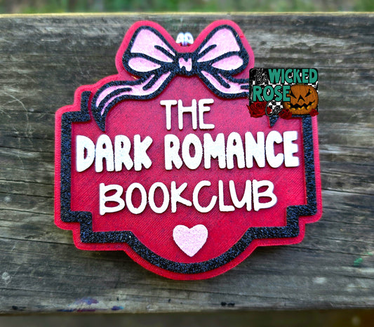 The Dark Romance Book Club Car Freshie