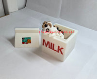 3D Printed Milk And Cookies Dragon With Milk Carton Storage Container