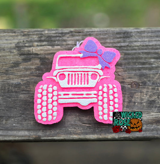 Je3p With Bow Car Freshie
