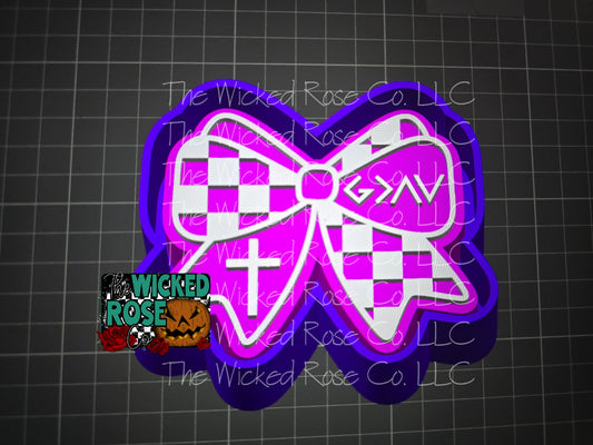 God Is Greater Than The Highs or Lows Bow Silicone Freshie Mold
