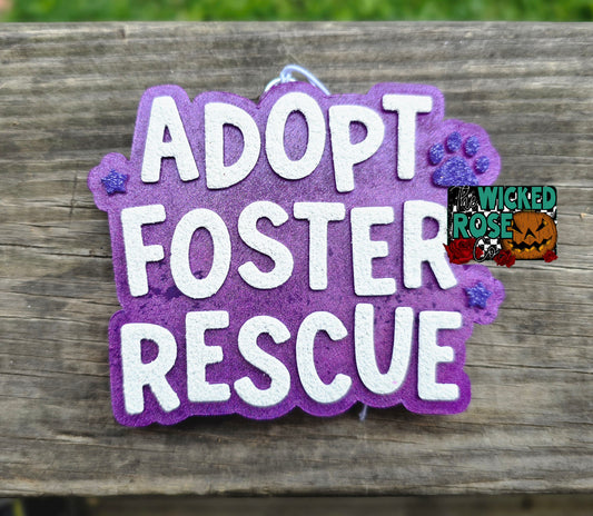 Adopt Foster Rescue Car Freshie