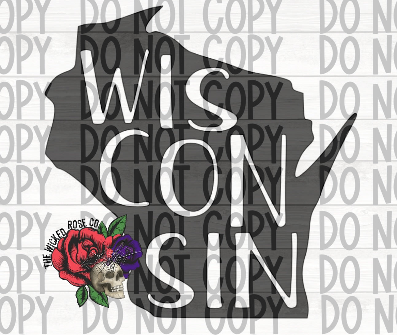 Wisconsin State Vinyl Window Decal