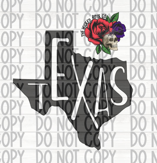 Texas State Vinyl Window Decal