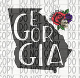Georgia State Vinyl Window Decal